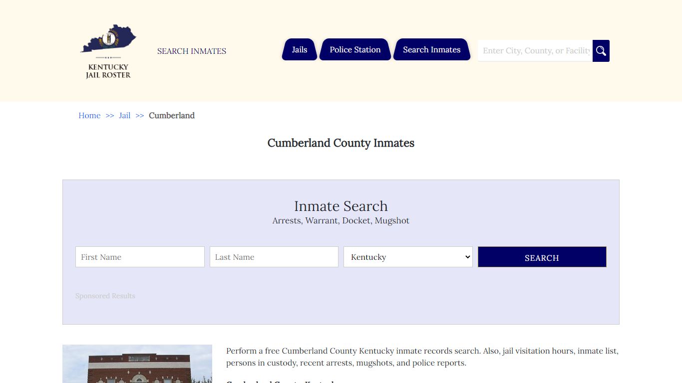 Cumberland County Inmates - Jail Roster Search